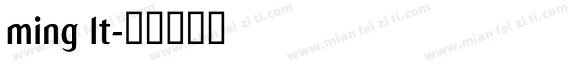 ming lt字体转换